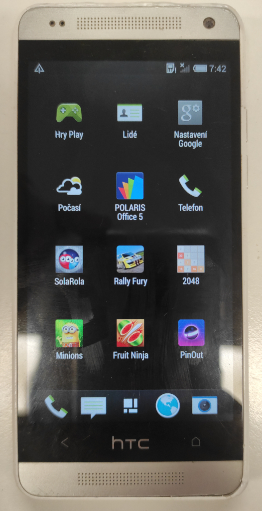 HTC One mini - menu
