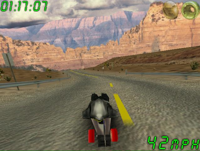 Samsung N210 netbook - downhill racing