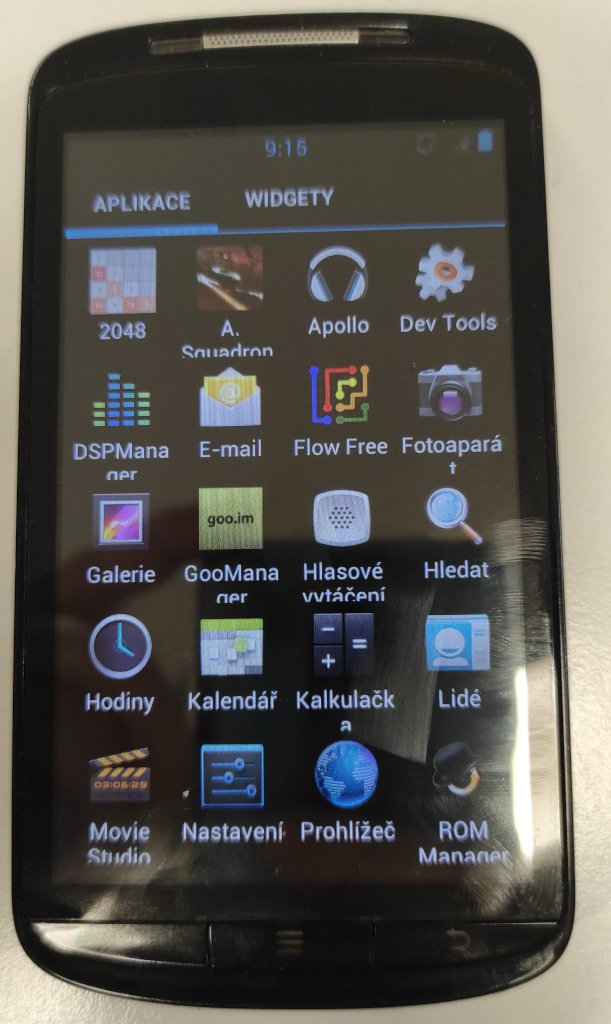 ZTE Skate - menu