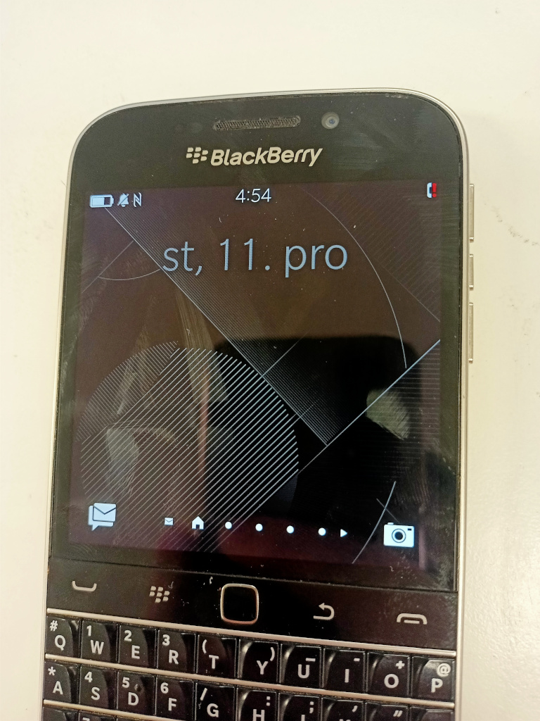 Blackberry Classic homescreen