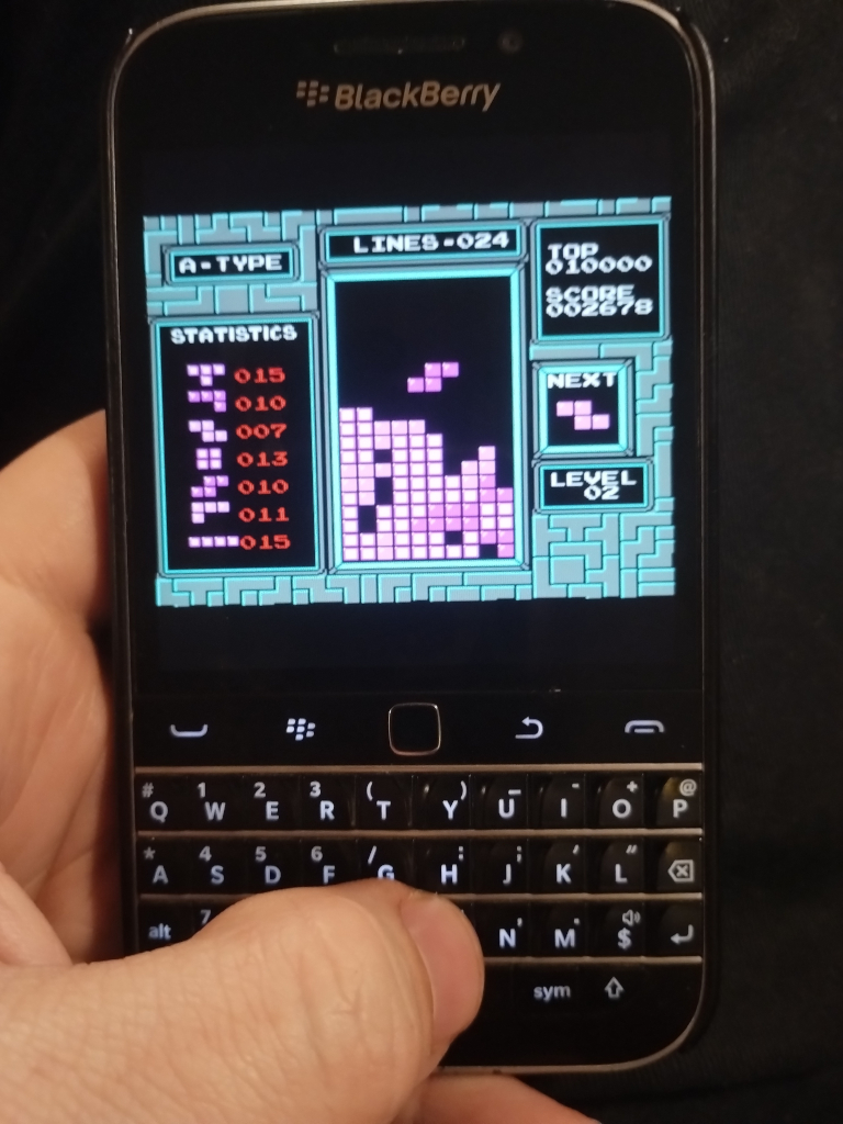 Blackberry Tetris