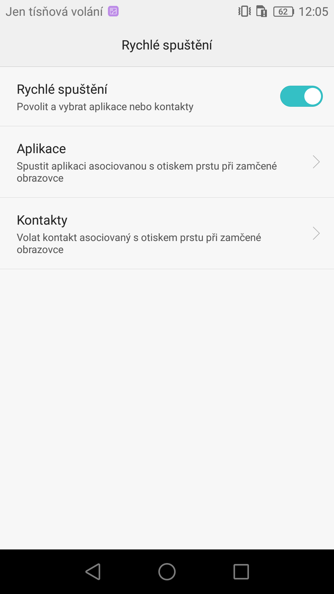 Honor X5 fingerprint settings