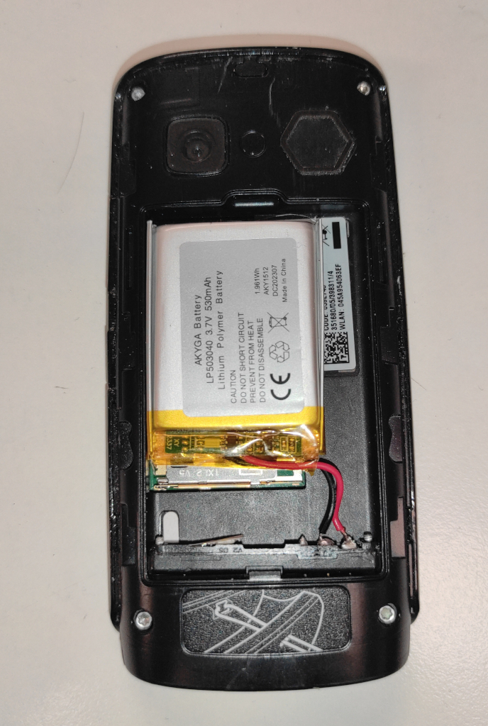 Nokia N500 with replaced battery