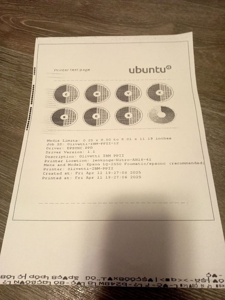 Olivetti test page