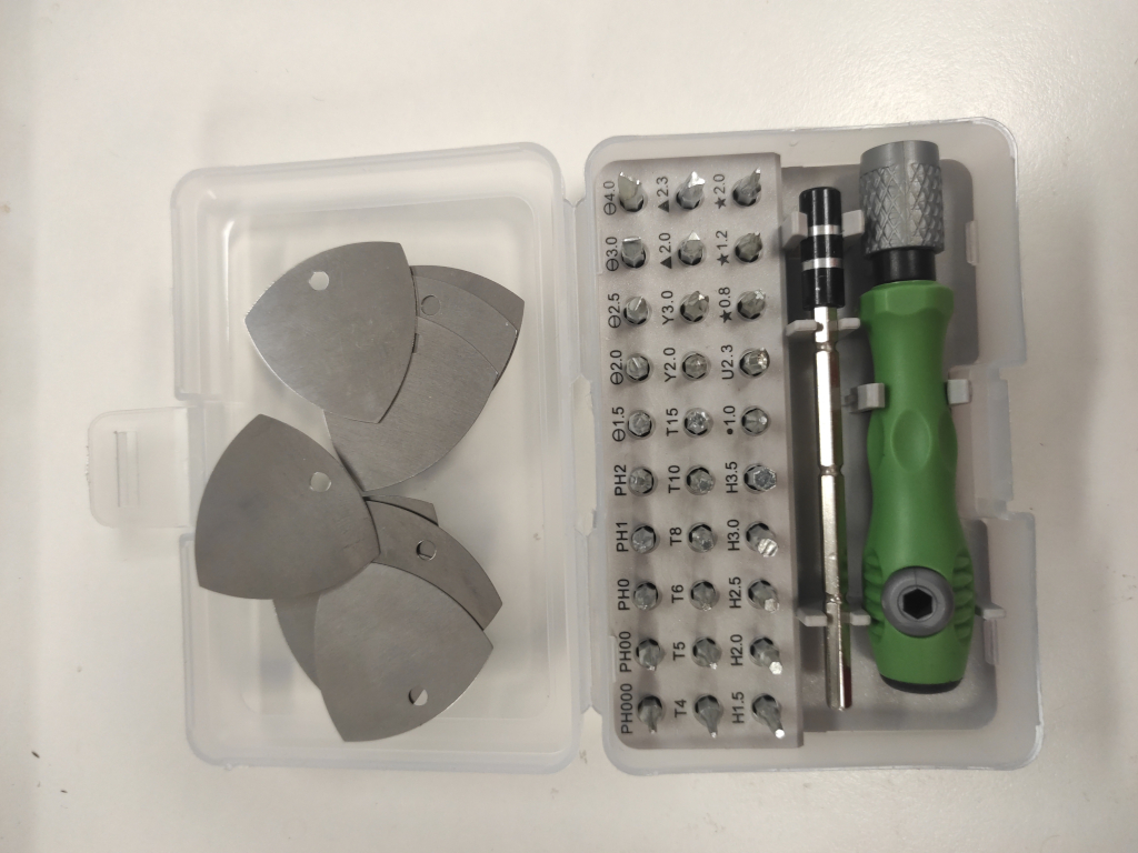 Box with tools